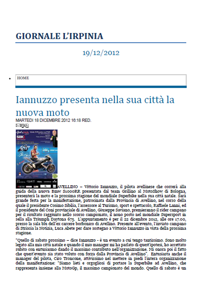 19.12.2012 - L'Irpinia
