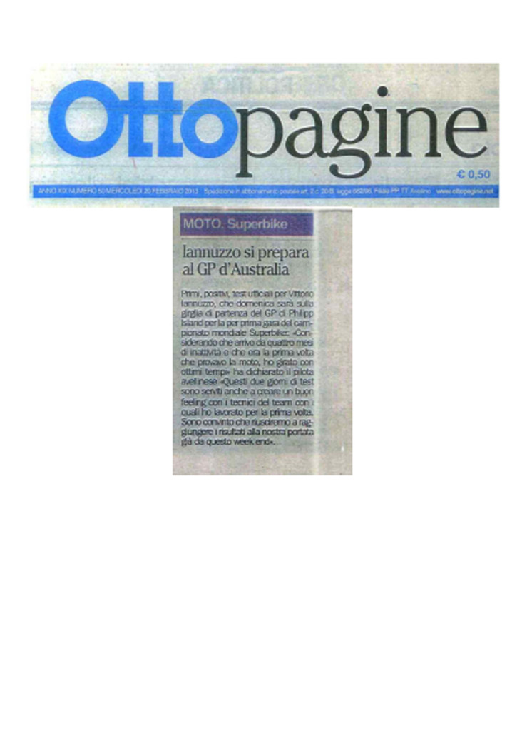 20.02.2013 - Ottopagine