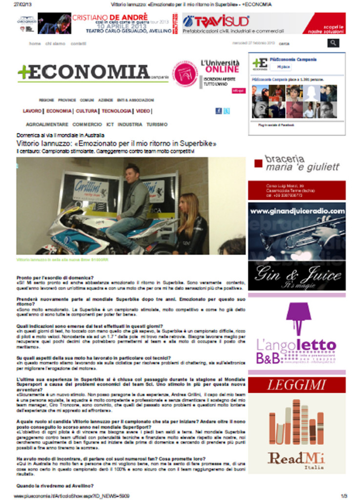 20.02.2013 - piuECONOMIA