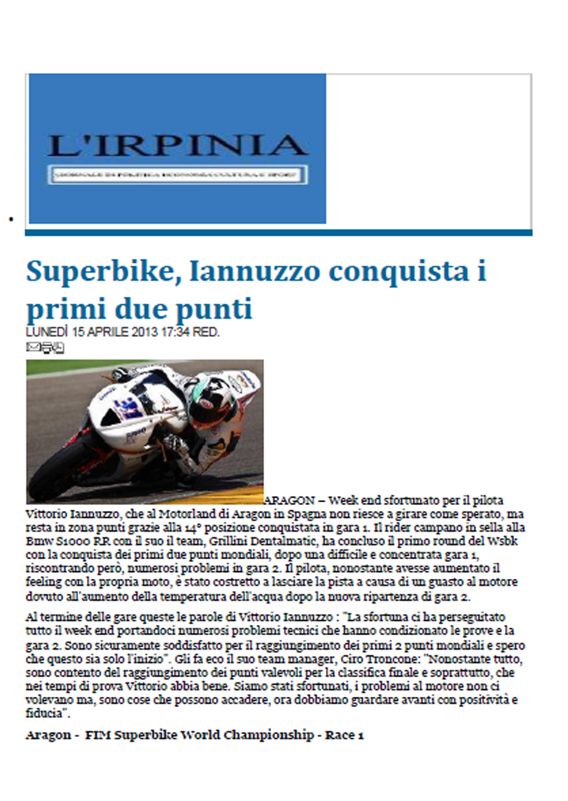 15.04.2013 - L'Irpinia