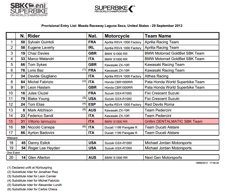 Vittorio_Iannuzzo_Grillini_Dentalmatic_SBK_BMW_S1000RR_Superbike_2013_USA_Laguna_Seca_Entry_List