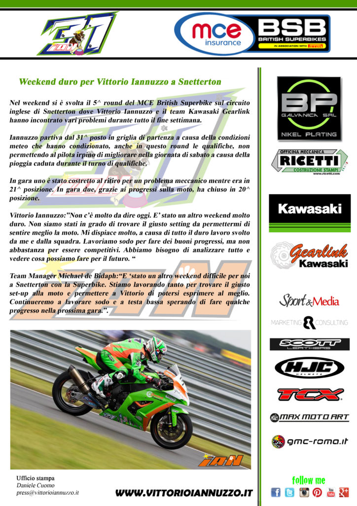 Vittorio_Iannuzzo_BSB_British_Superbike_MCE_Gearlink_Kawasaki_Ninja_ZX10_1000_Pirelli_Inghilterra_2016_Comunicato_Stampa_Gare